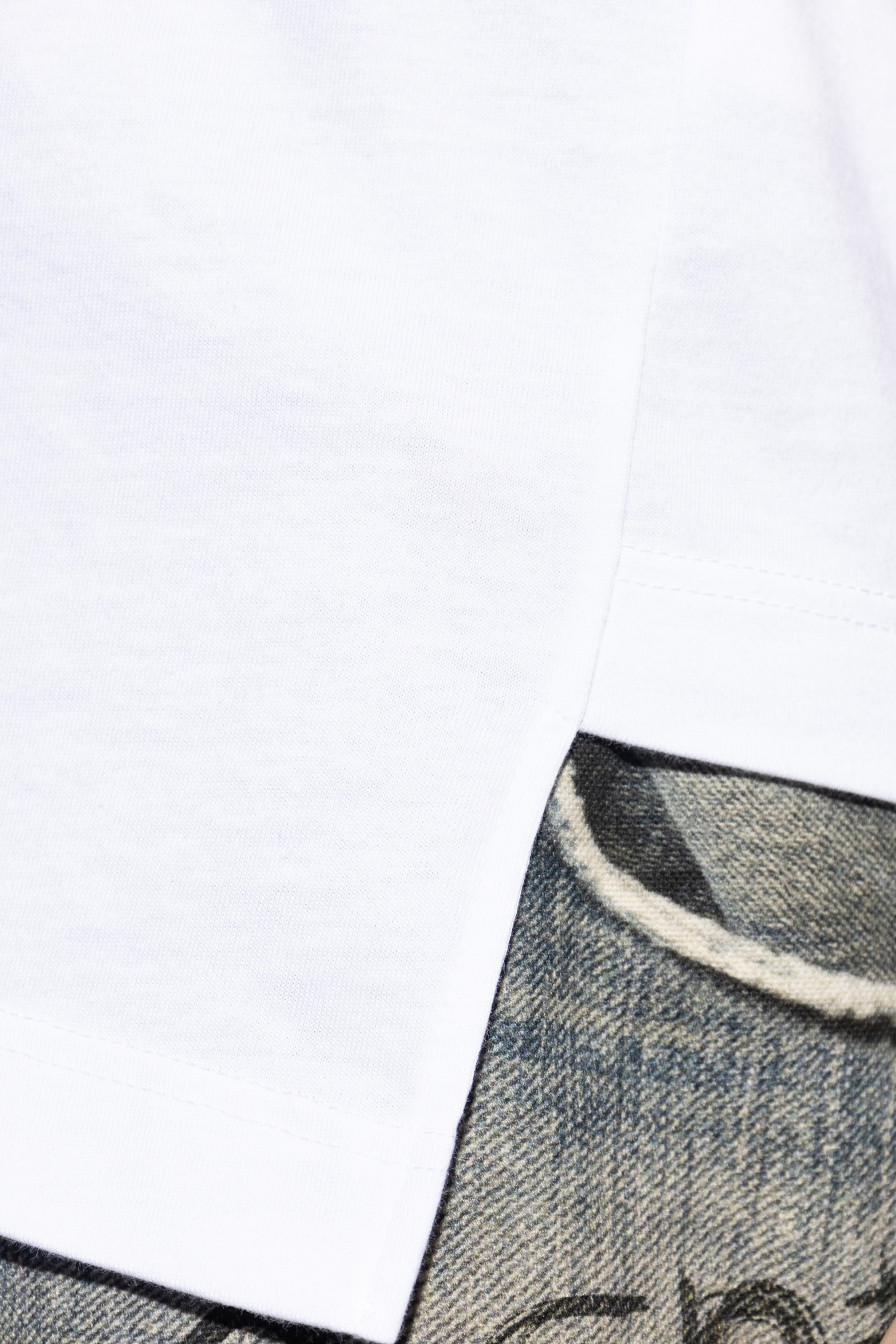 White T-shirt with asymmetric hem Comme des Garçons Shirt